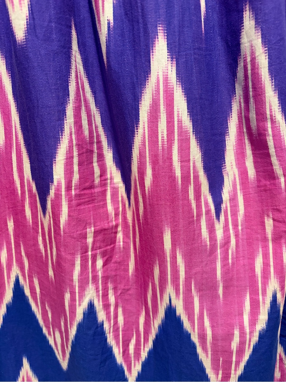 Zara Strapless Maxi Dress Purple Pink Chevron Print Size XS - Picture 5 of 6